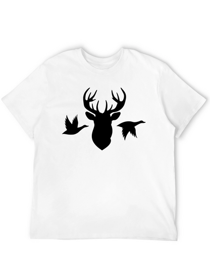 Deer Hunting T-Shirt | Mens Black Graphic Tee