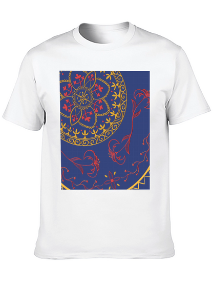 Blue Mandala Graphic Tee - Stylish Print T-Shirt