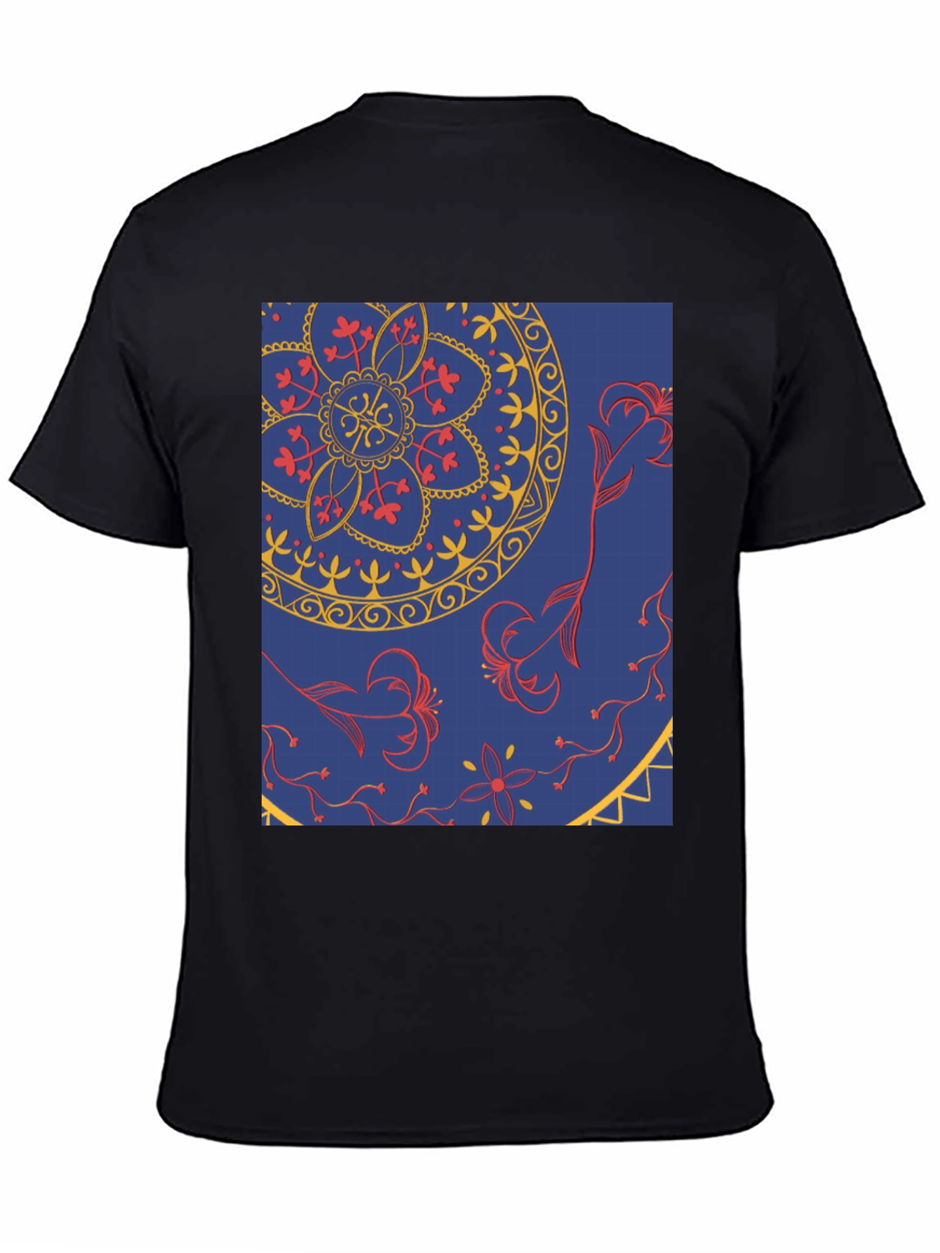 Blue Mandala Graphic Tee - Stylish Print T-Shirt