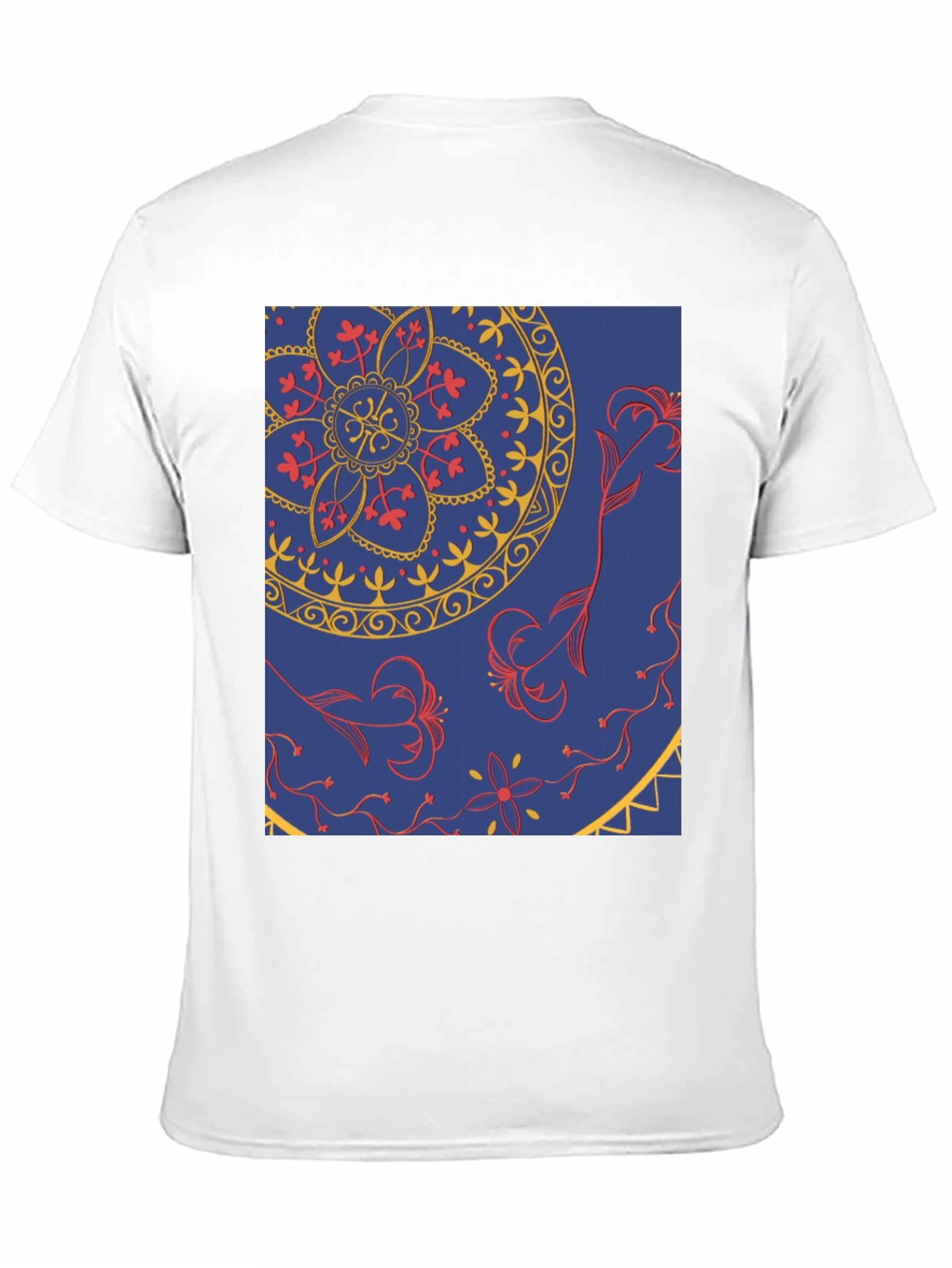 Blue Mandala Graphic Tee - Stylish Print T-Shirt