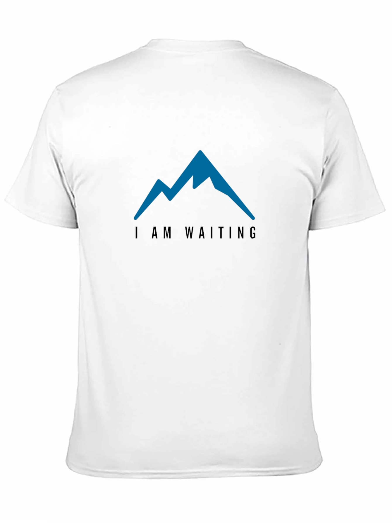 I am Waiting Mountain Tee - Mens Black T-Shirt