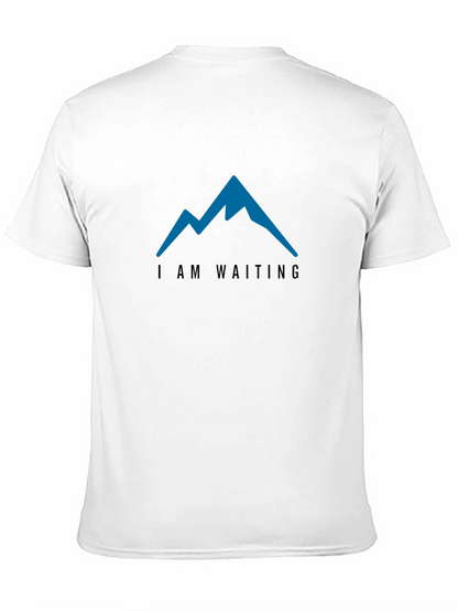 I am Waiting Mountain Tee - Mens Black T-Shirt