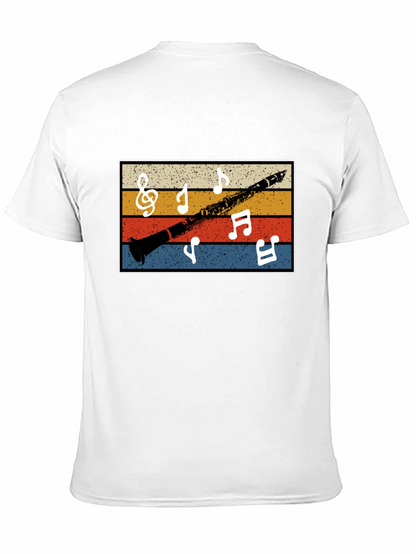 Retro Clarinet Music Notes Tee