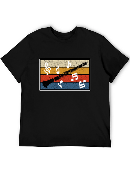 Retro Clarinet Music Notes Tee