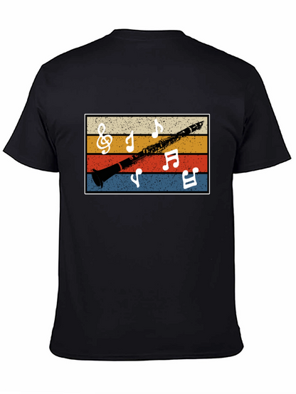 Retro Clarinet Music Notes Tee