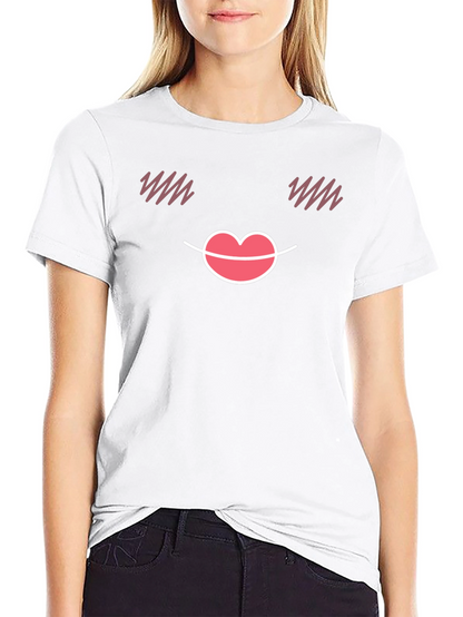 Cute Emoji Face Black T-Shirt