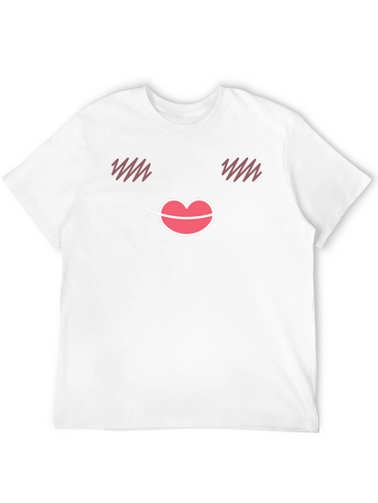 Cute Emoji Face Black T-Shirt