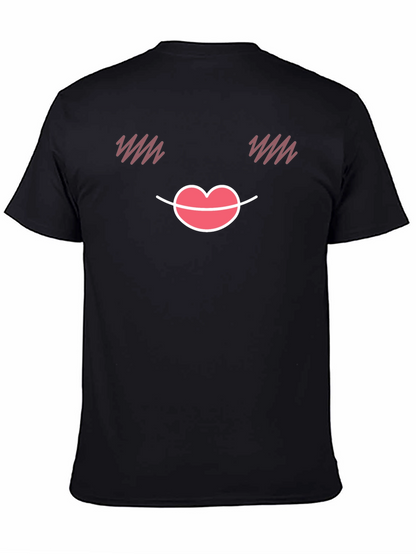 Cute Emoji Face Black T-Shirt