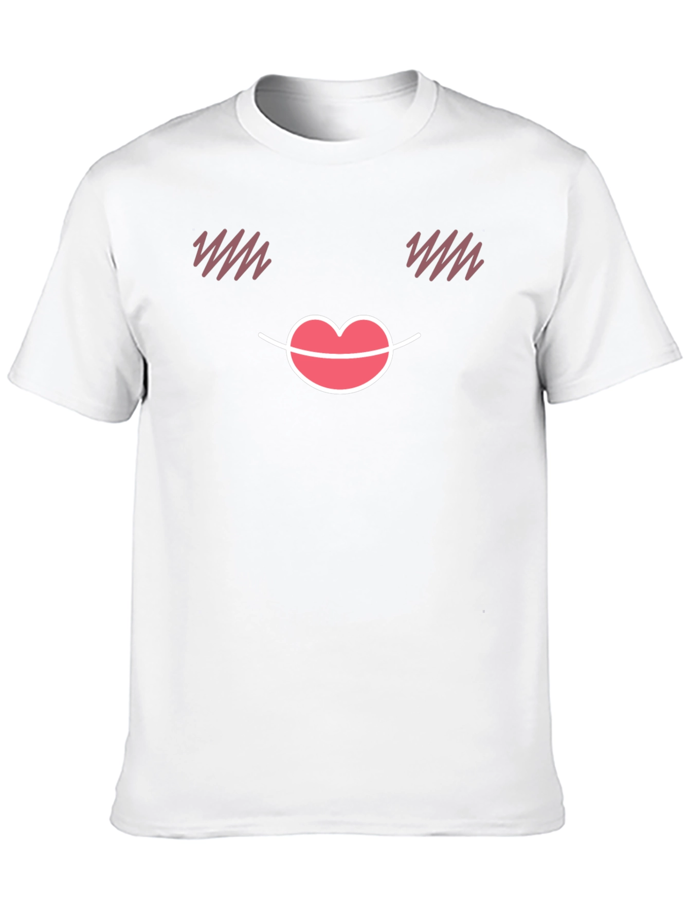 Cute Emoji Face Black T-Shirt