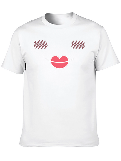 Cute Emoji Face Black T-Shirt