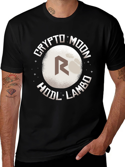 Crypto Moon HODL Lambo Graphic Tee