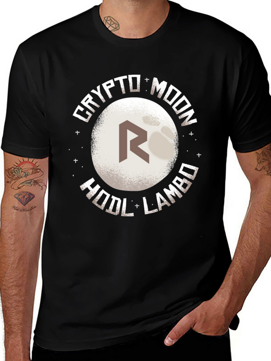 Crypto Moon HODL Lambo Graphic Tee