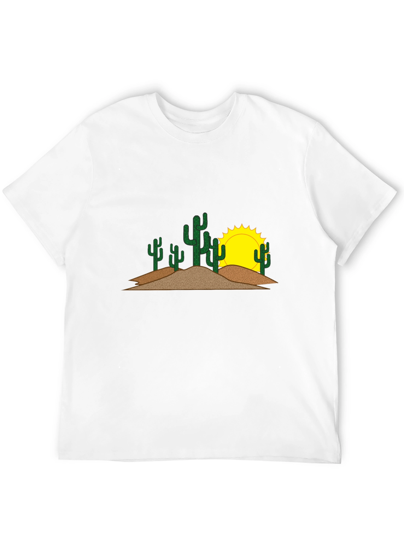 Cactus & Sun Graphic Tee - Black