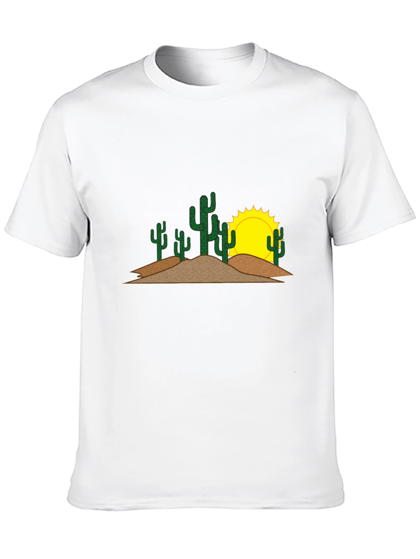 Cactus & Sun Graphic Tee - Black