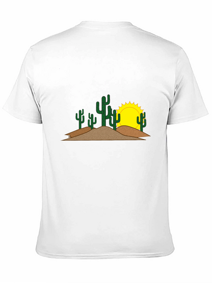 Cactus & Sun Graphic Tee - Black