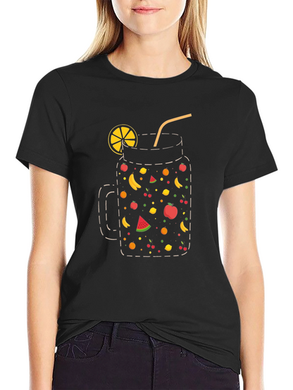 Fruit Cocktail T-Shirt - Black Graphic Tee
