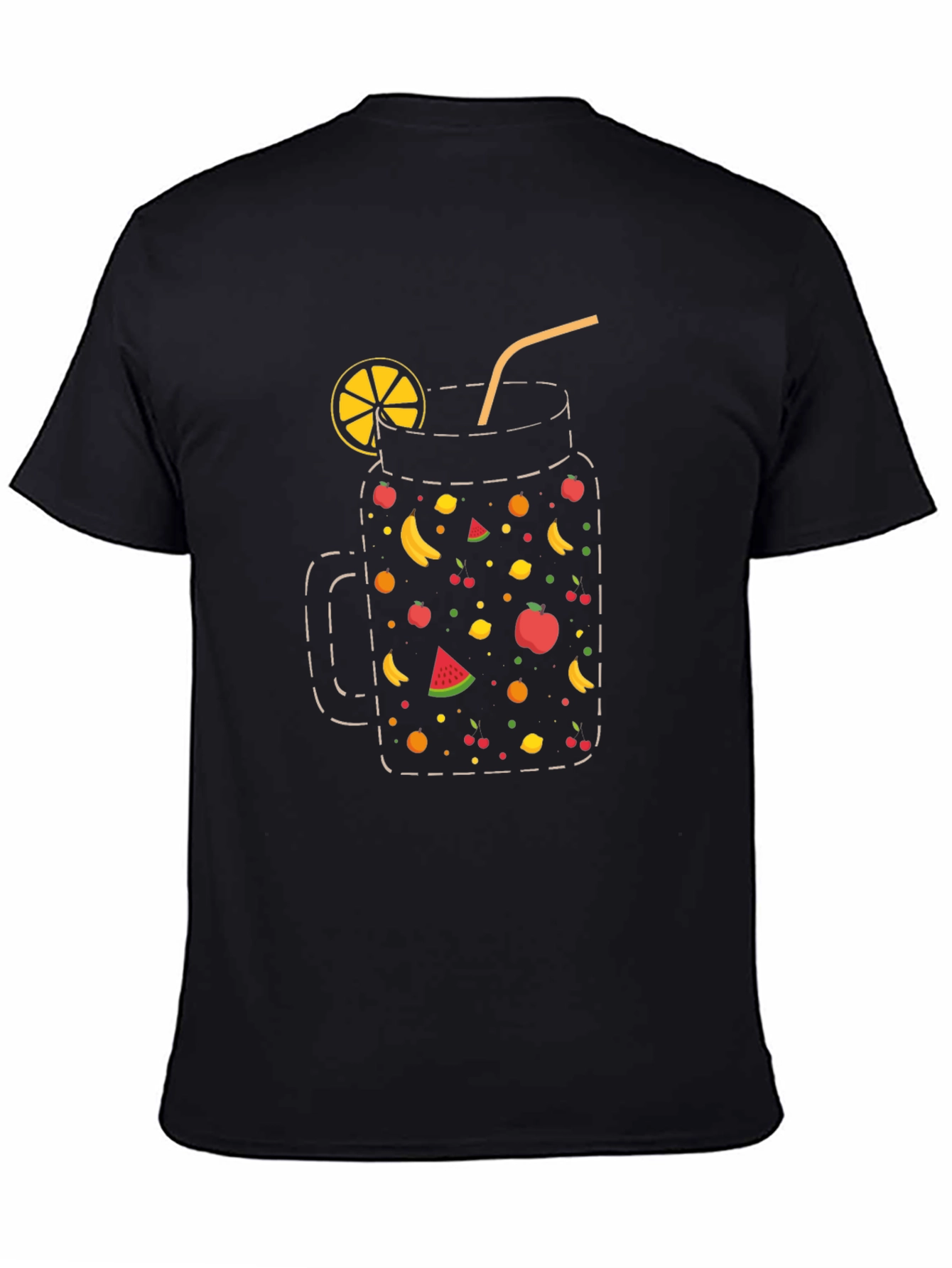 Fruit Cocktail T-Shirt - Black Graphic Tee