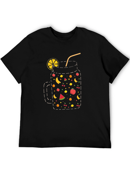 Fruit Cocktail T-Shirt - Black Graphic Tee