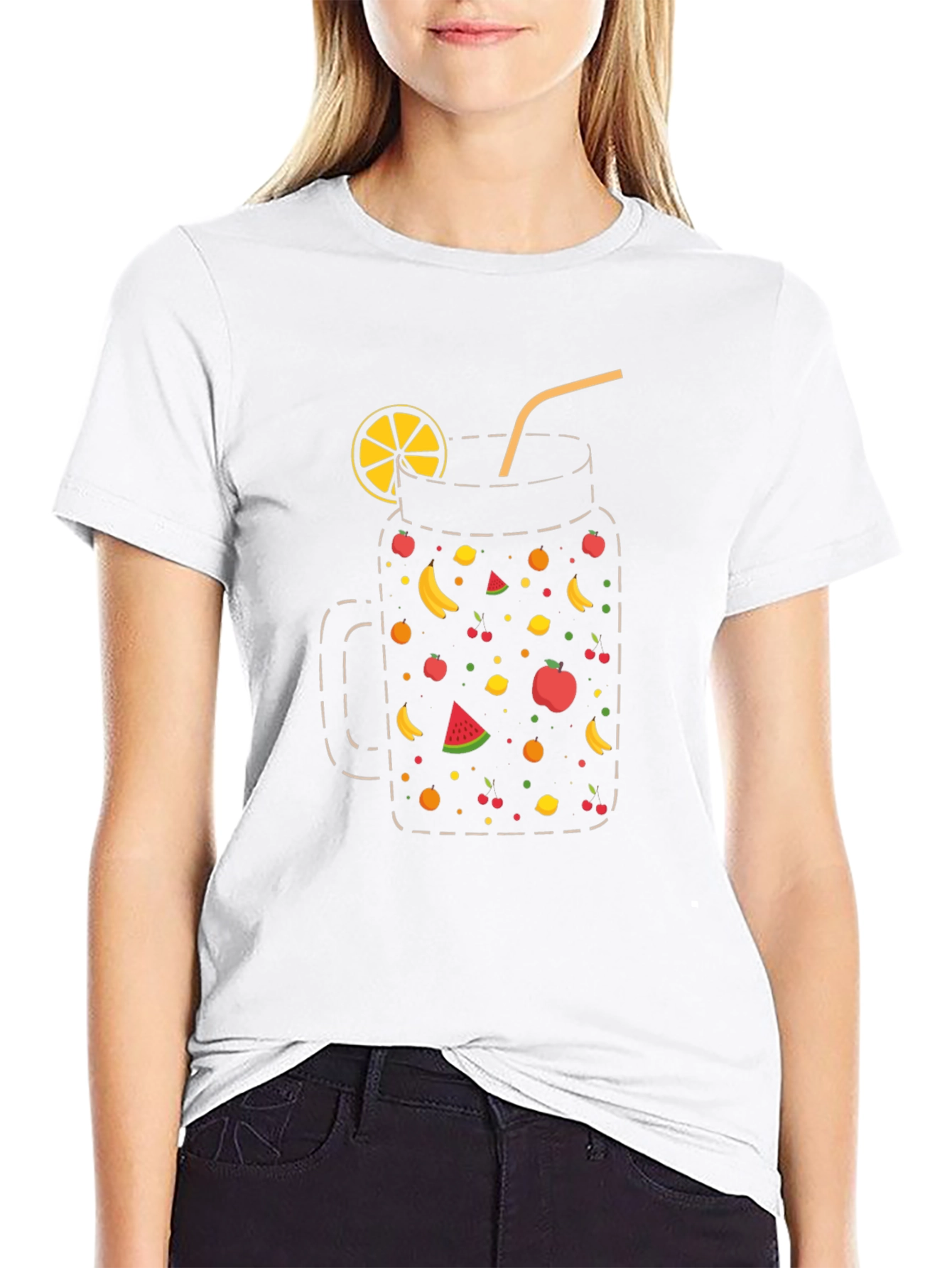 Fruit Cocktail T-Shirt - Black Graphic Tee