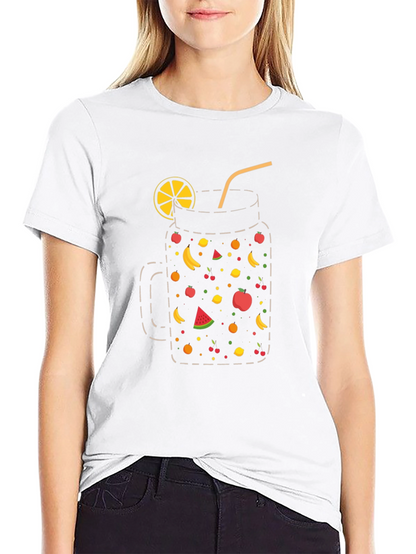 Fruit Cocktail T-Shirt - Black Graphic Tee