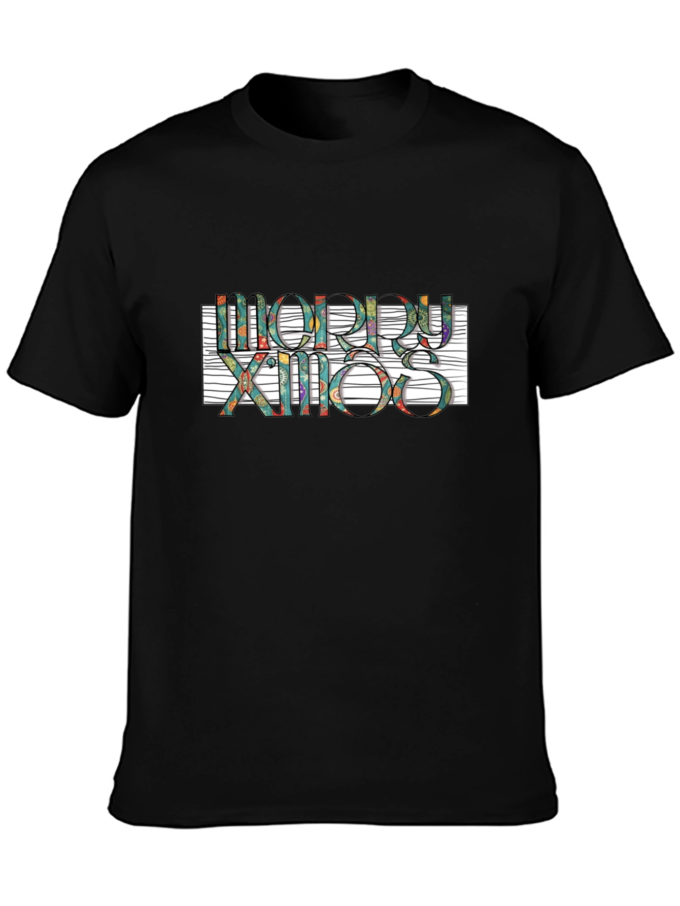 Festive Merry Xmas Graphic T-Shirt - Stylish Holiday Apparel