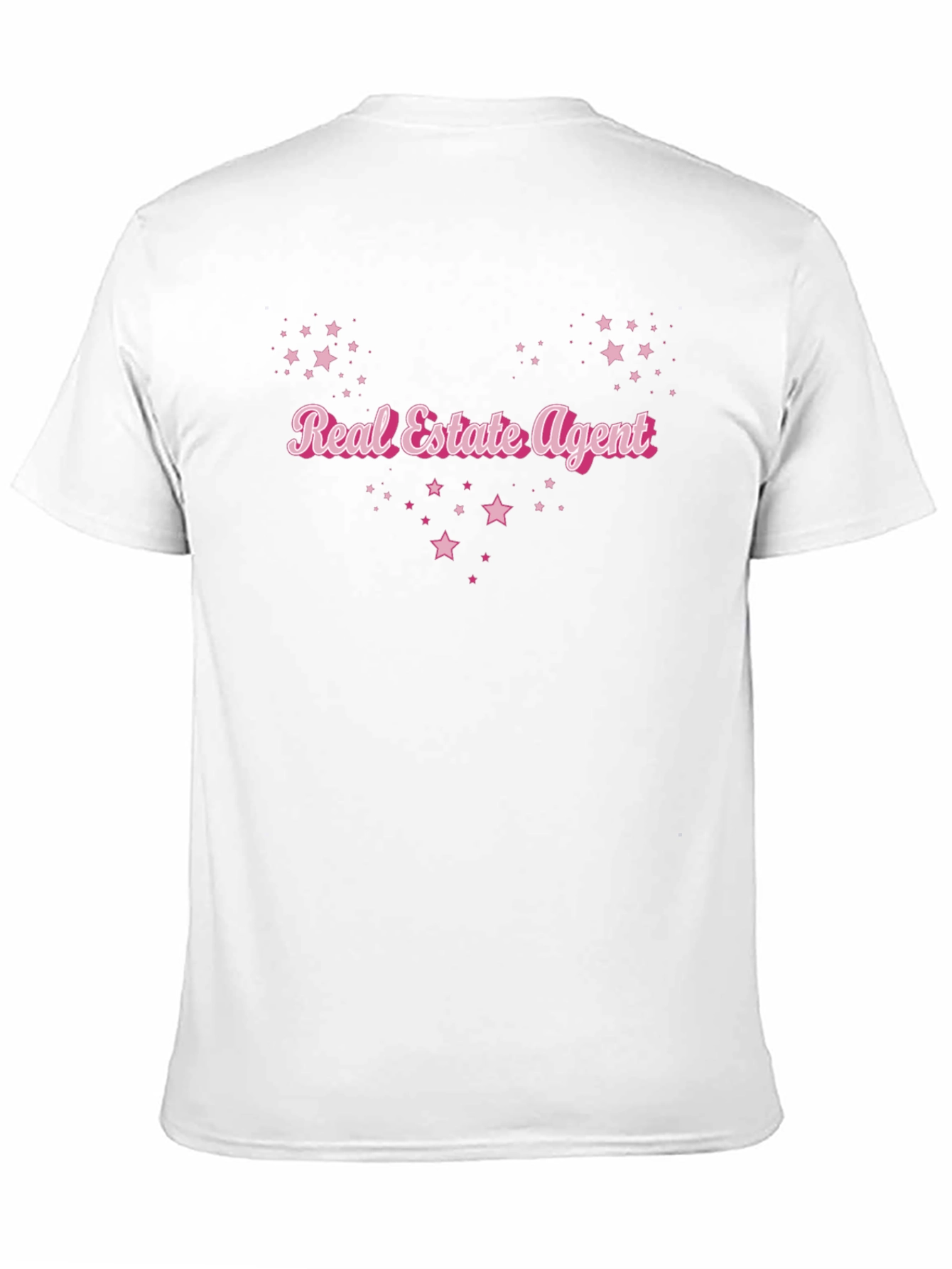 Real Estate Agent Star T-Shirt - Black