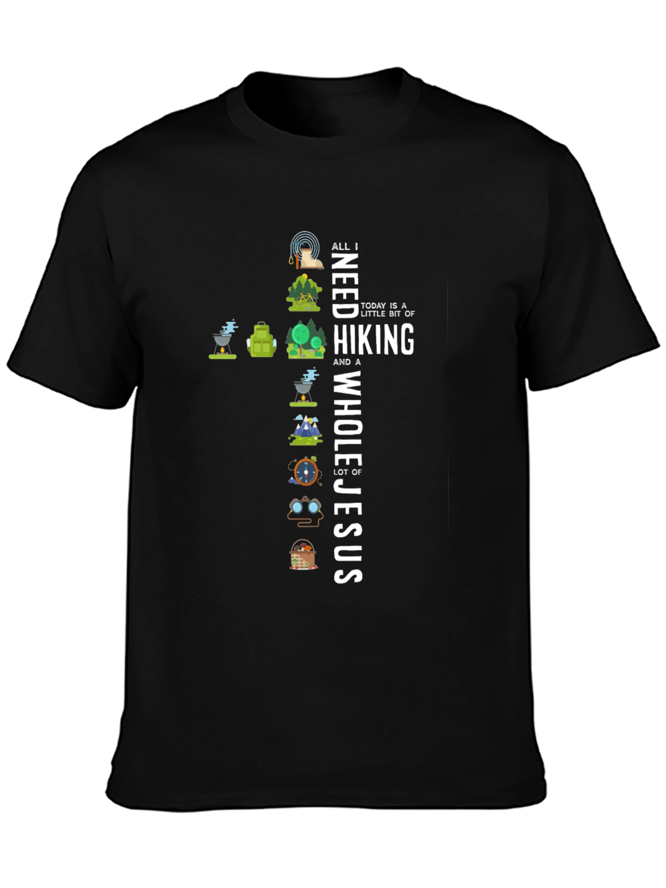 Hiking and Jesus T-Shirt