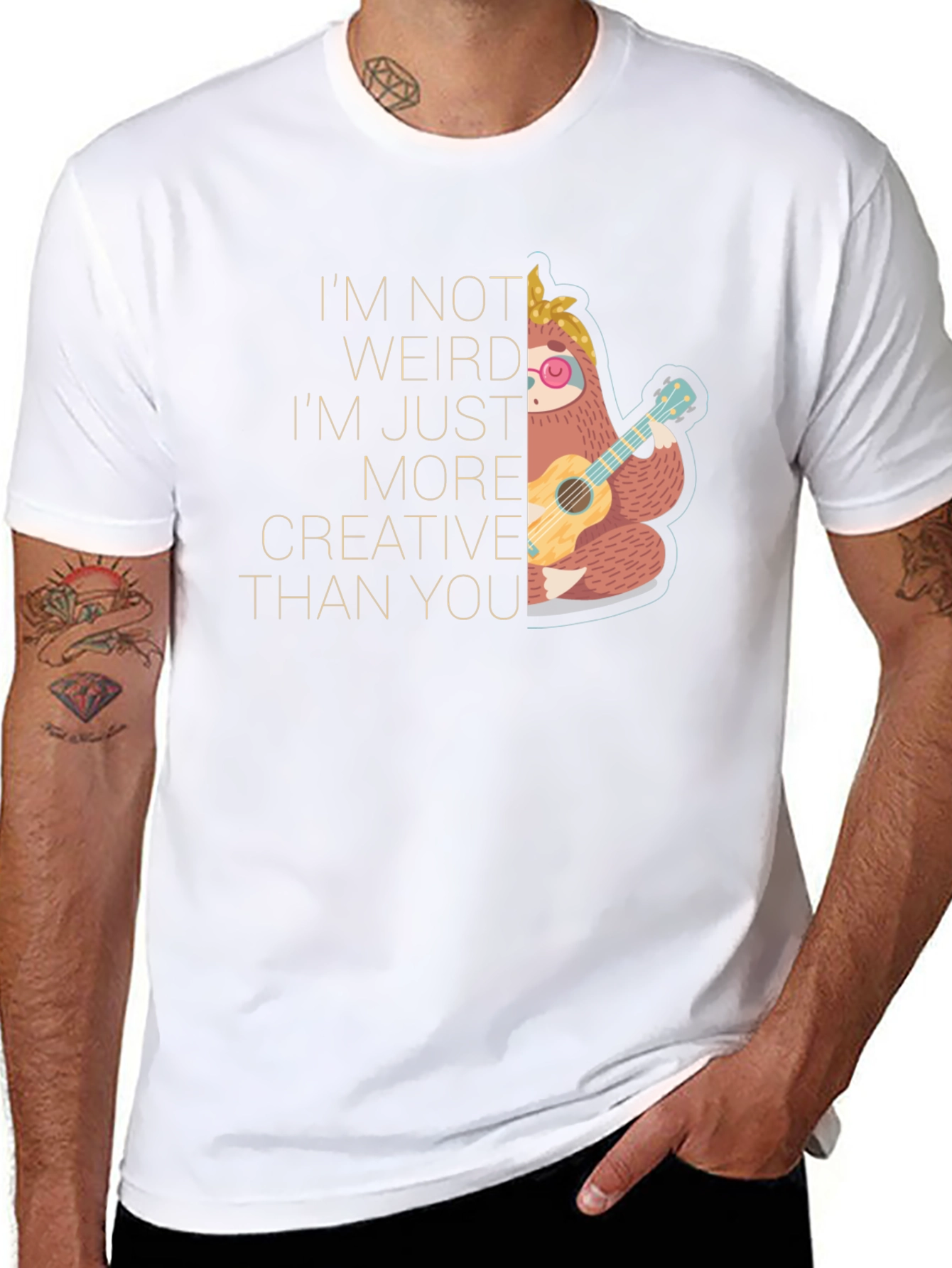 Creative Sloth T-Shirt - Unique Graphic Tee