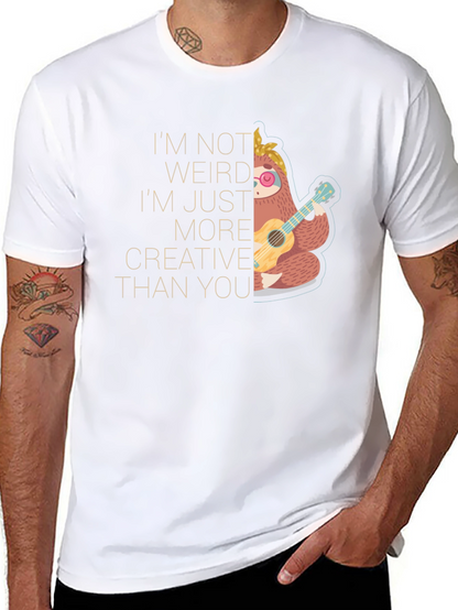 Creative Sloth T-Shirt - Unique Graphic Tee