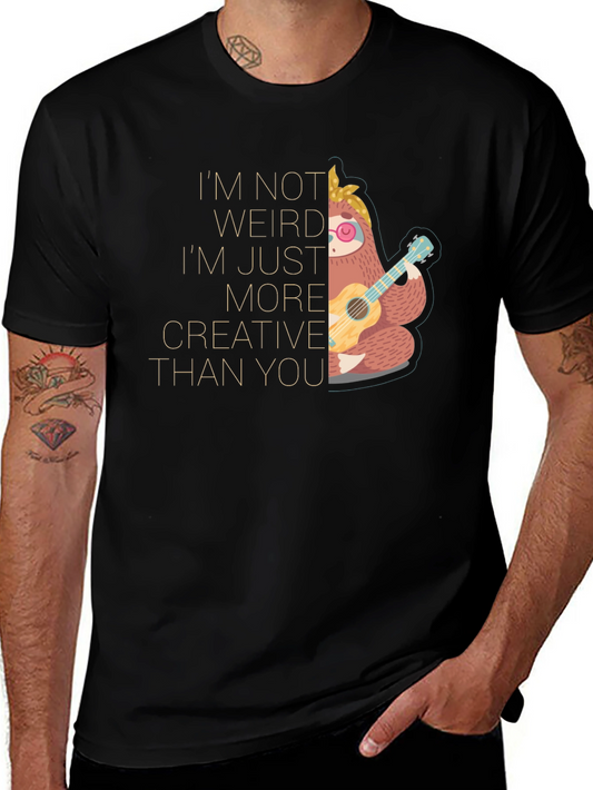 Creative Sloth T-Shirt - Unique Graphic Tee