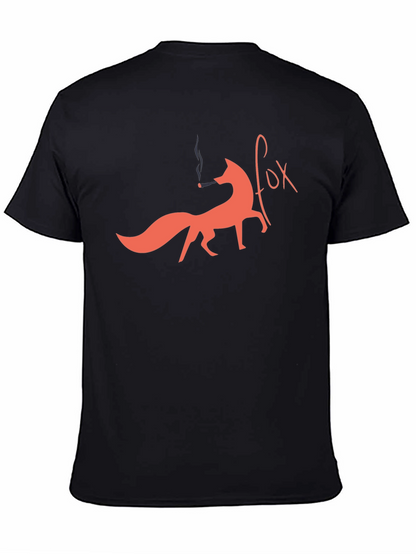 Smoking Fox Graphic Tee - Unique Design