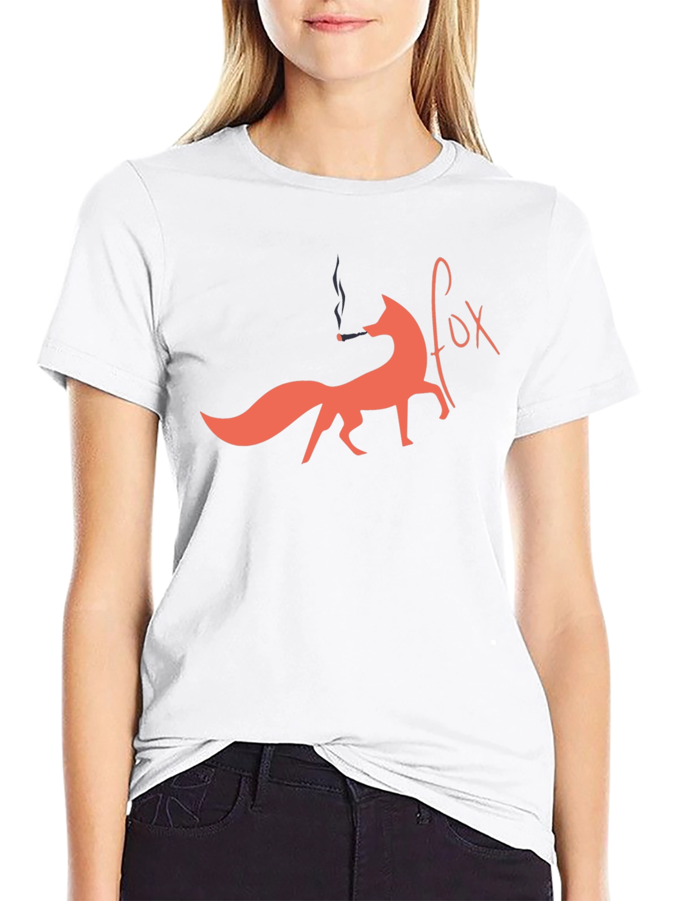Smoking Fox Graphic Tee - Unique Design