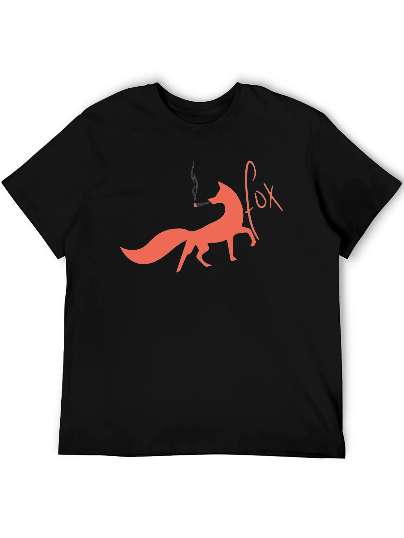 Smoking Fox Graphic Tee - Unique Design