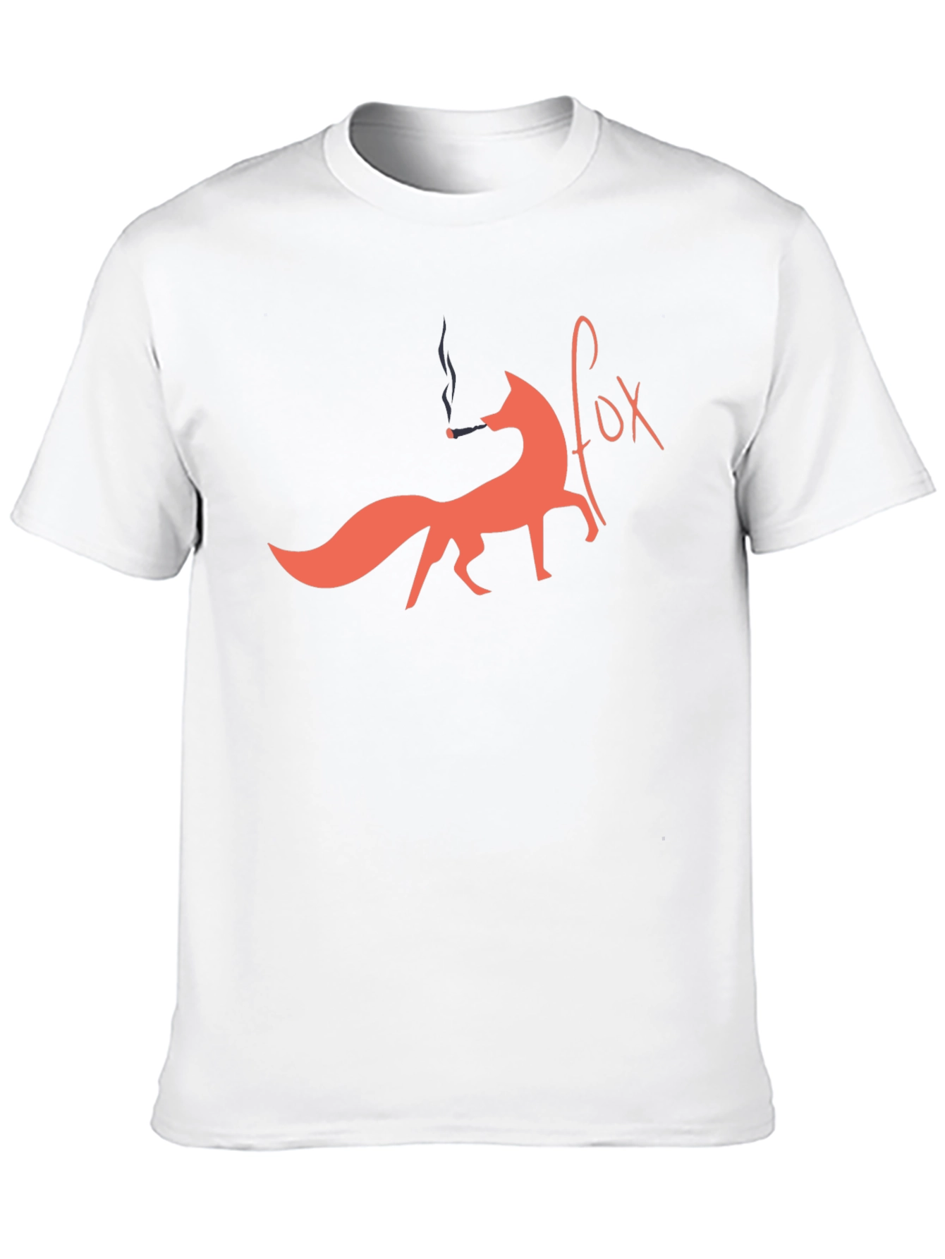 Smoking Fox Graphic Tee - Unique Design