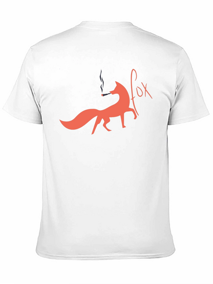 Smoking Fox Graphic Tee - Unique Design