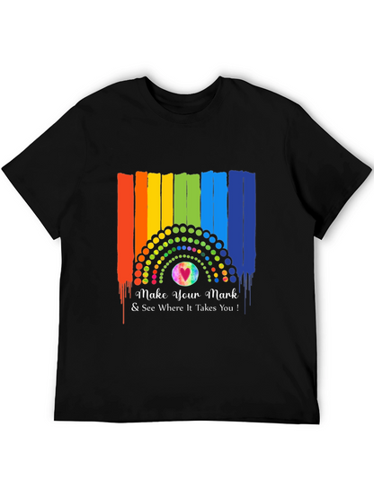 Make Your Mark Rainbow Graphic T-Shirt
