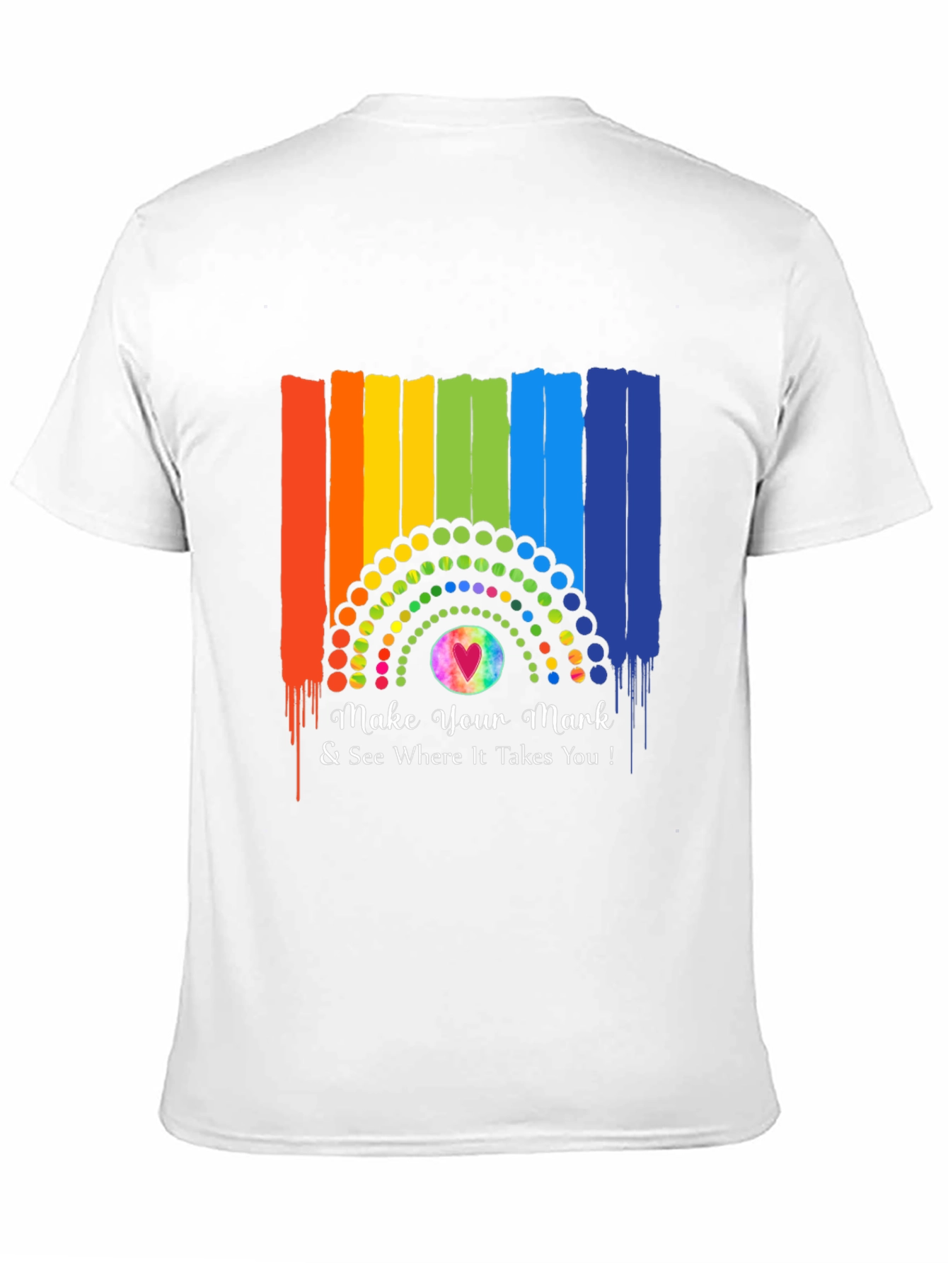 Make Your Mark Rainbow Graphic T-Shirt