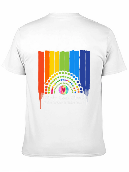 Make Your Mark Rainbow Graphic T-Shirt