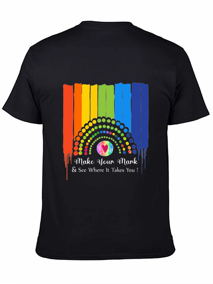 Make Your Mark Rainbow Graphic T-Shirt