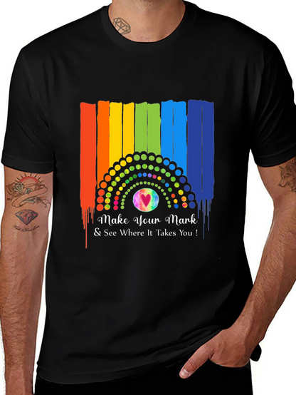 Make Your Mark Rainbow Graphic T-Shirt