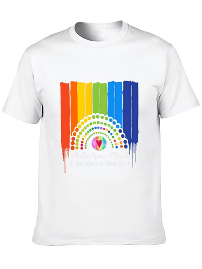 Make Your Mark Rainbow Graphic T-Shirt