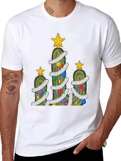 Pickle Christmas Tree T-Shirt - Holiday Fun!