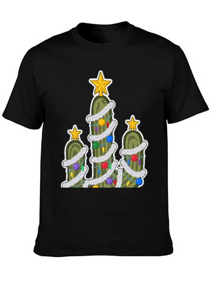 Pickle Christmas Tree T-Shirt - Holiday Fun!