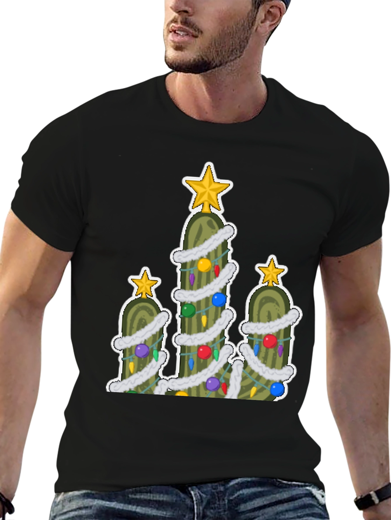 Pickle Christmas Tree T-Shirt - Holiday Fun!