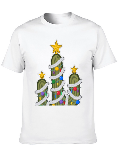 Pickle Christmas Tree T-Shirt - Holiday Fun!
