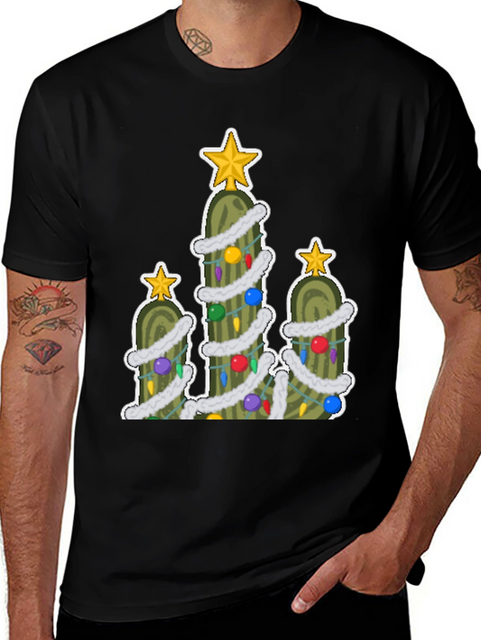 Pickle Christmas Tree T-Shirt - Holiday Fun!