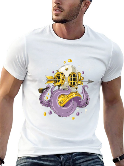 Diver Octopus Graphic Tee
