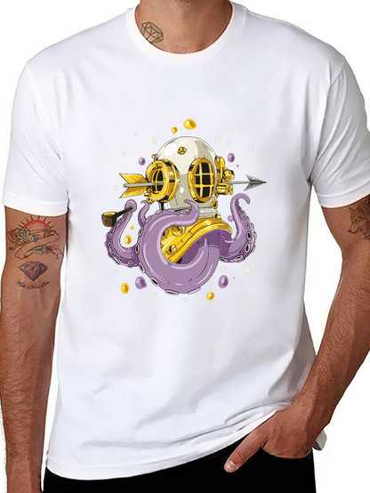 Diver Octopus Graphic Tee