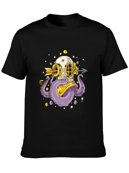 Diver Octopus Graphic Tee