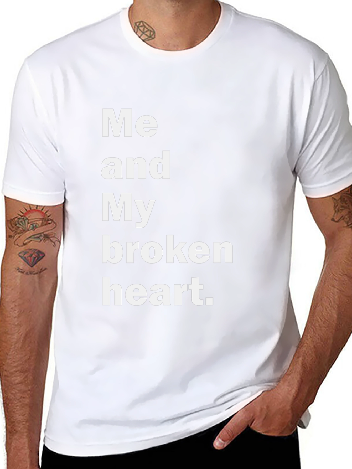 Broken Heart Graphic Tee - Emotional Expression